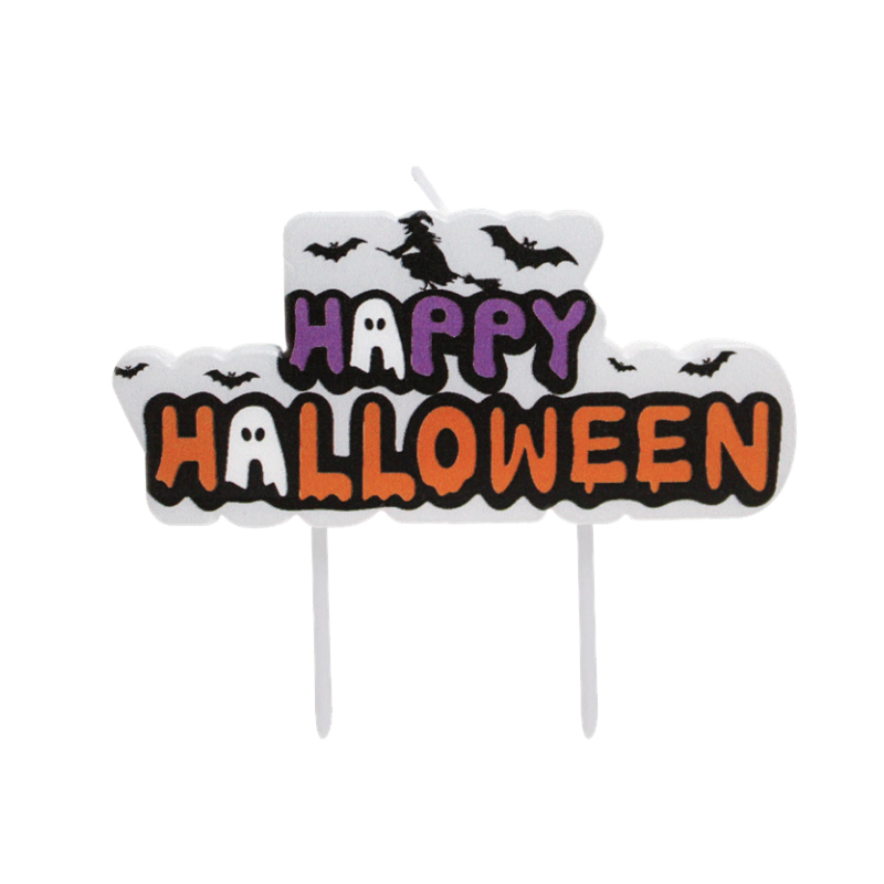 Lumânări cu scrisori de Halloween fericit