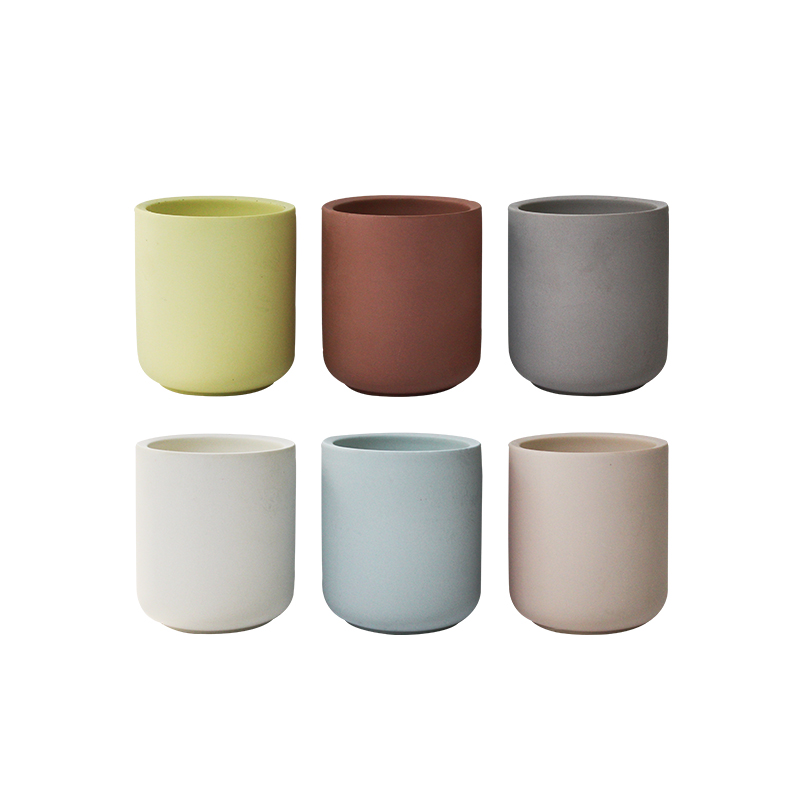 Lumânare cu ceașcă de aromoterapie din ceramică în șase culori